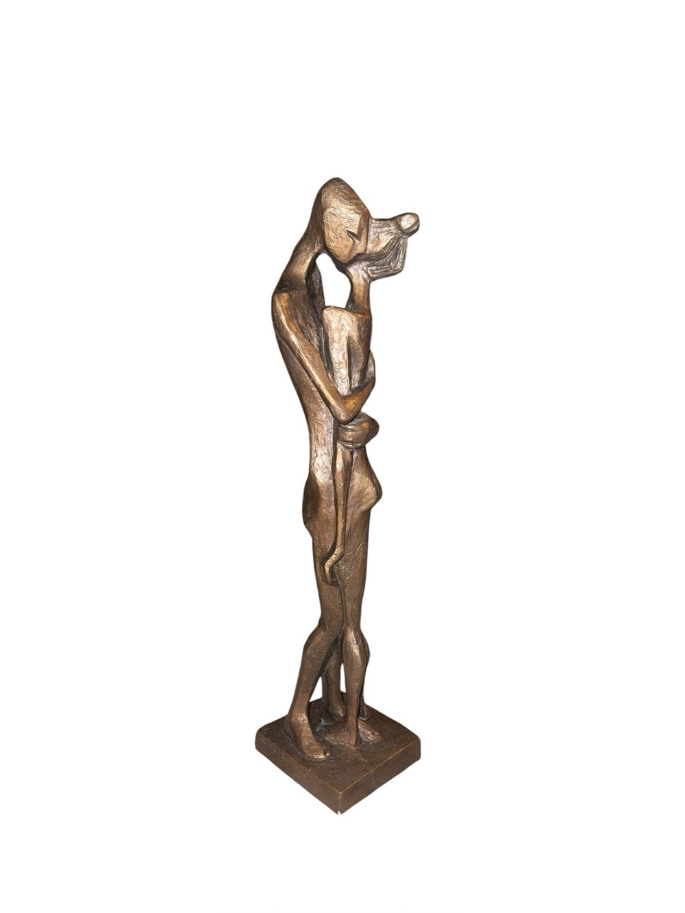 Vintage Austin Productions 1969 Tall Sculpture of Man and Woman Young Couple